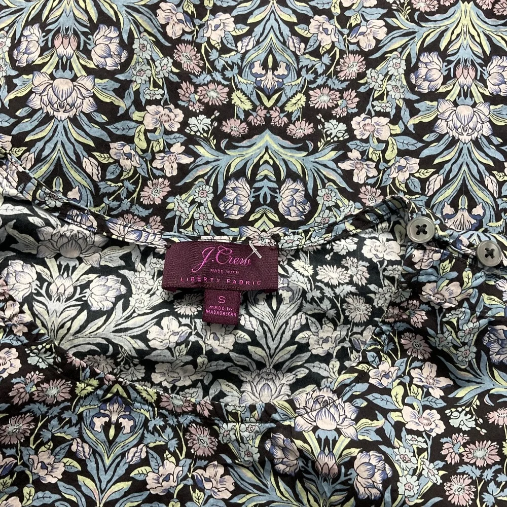J. Crew Liberty Sambourne‎ Floral Ruffle Sleeve Top